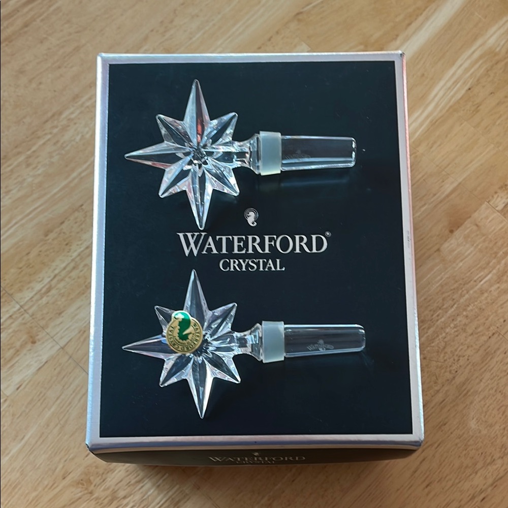 Waterford crystal star bottle stoppers